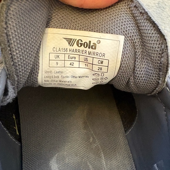 Gola Classics Women's Harrier Mirror Sneakers, SZ 11, Mocha/Gold - Picture 12 of 16